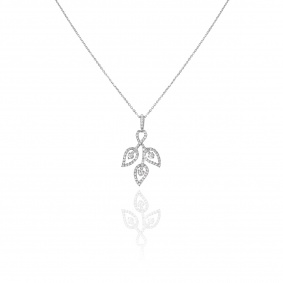 White Gold Diamond Pendant 0.41ct TDW